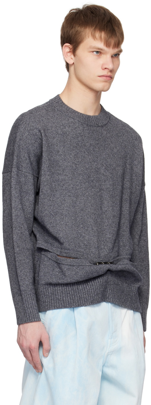 JW Anderson Gray Hinge Sweater JW Anderson