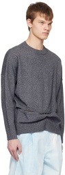 JW Anderson Gray Hinge Sweater