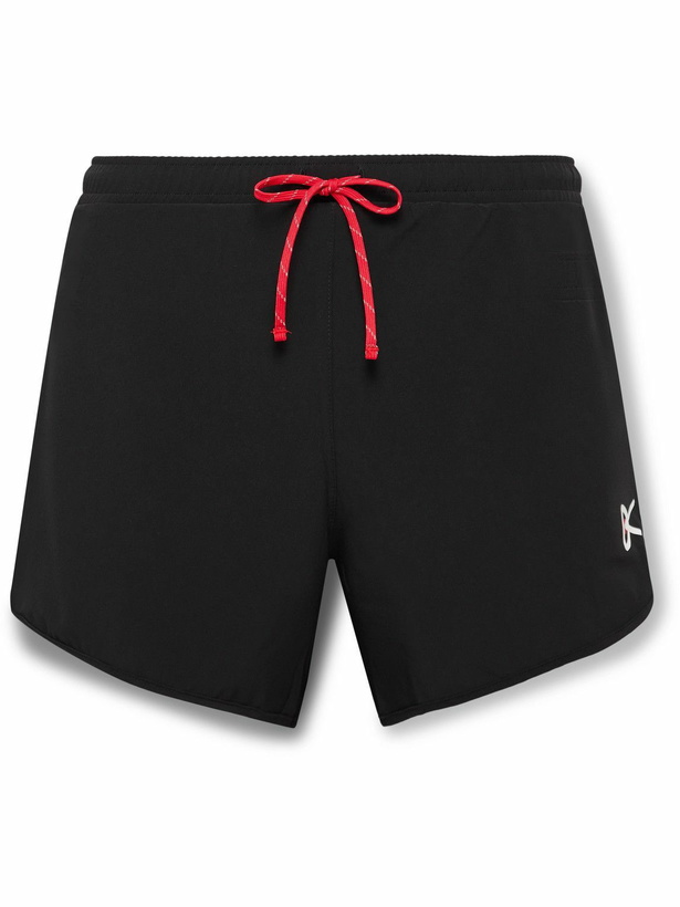 Photo: DISTRICT VISION - Spino Slim-Fit Stretch-Shell Drawstring Shorts - Black