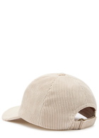 Moncler Logo-appliquéd Corduroy cap - Beige - One Size