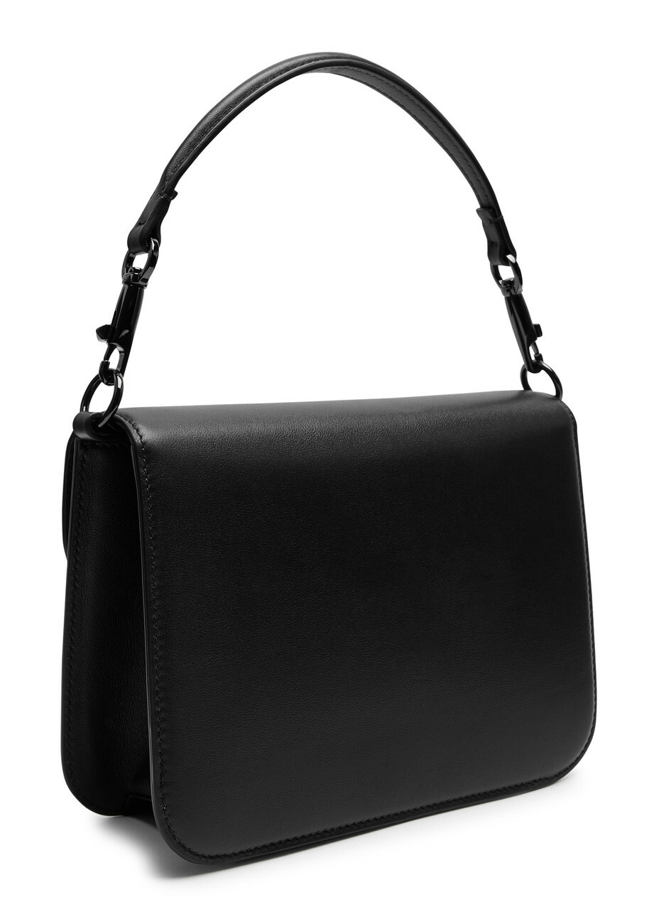 Valentino Garavani Locò Leather Shoulder bag - Black - One