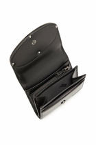 Diesel Bi-fold card holder in mirrored leather - Small Wallets Womens in Black