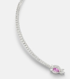 Yeprem Reign Supreme 18kt white gold choker with sapphire and diamonds