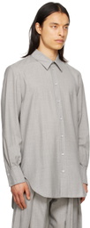 Steven Passaro Gray Spread Collar Shirt