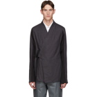 Abasi Rosborough Grey Limited Edition ARC Kimono Shirt Cardigan