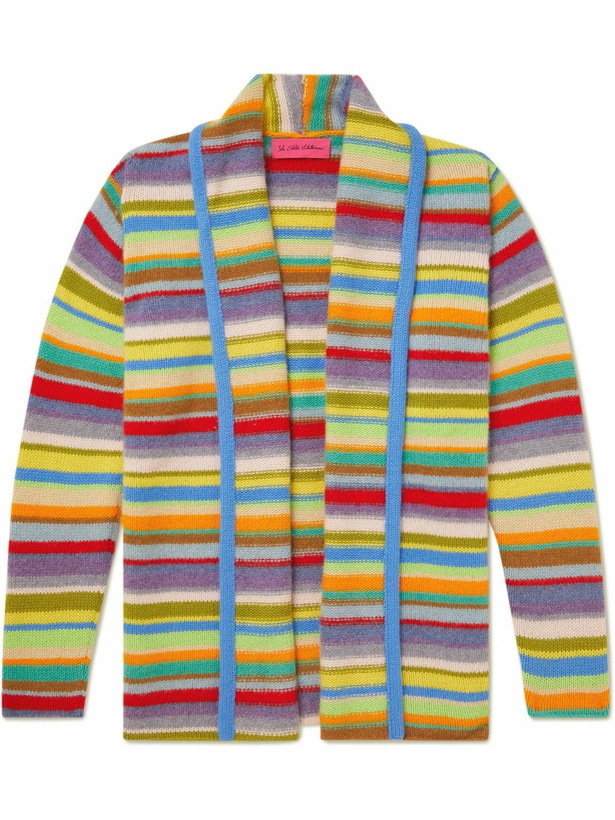 Photo: The Elder Statesman - Jolly Striped Cashmere Cardigan - Multi