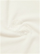 C.P. Company - Logo-Embroidered Bouclé-Trimmed Cotton-Jersey Sweatshirt - Neutrals