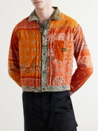 KAPITAL - Reversible Bandana-Print Cotton-Flannel Jacket - Green