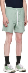 Thom Browne Blue Topstitch Track Shorts