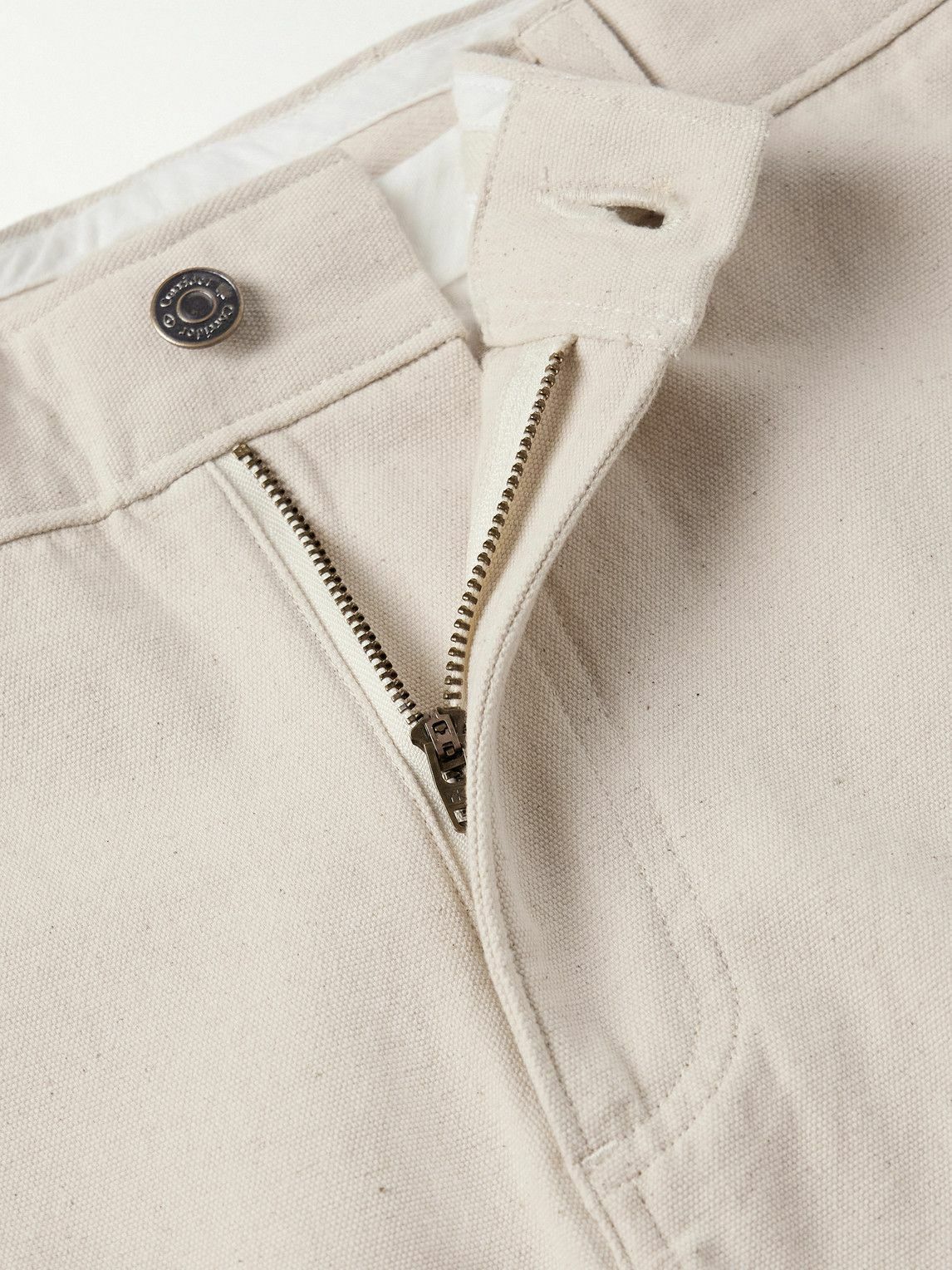 Corridor - Straight-Leg Cotton-Canvas Trousers - Neutrals