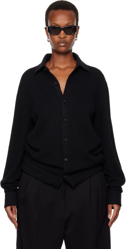 Photo: ZEGNA Black Oasi Cashmere Cardigan