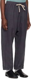 Jan-Jan Van Essche Gray O-Project Mesh Cloth Woven Sweatpants