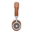 Master and Dynamic Brown and Silver Wireless MW50 Headphones