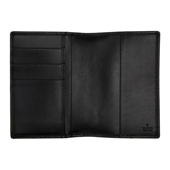 Gucci Black G Rhombus Quilted Leather Bifold Passport Holder Gucci