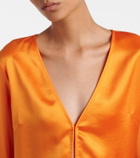 Leset Barb satin top