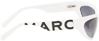 Marc Jacobs White Bold Logo Wrapped Sunglasses