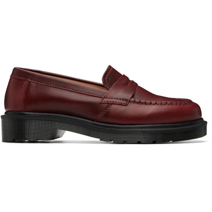 Photo: Dr. Martens Burgundy Delapre 'Made In England' Classic Loafers