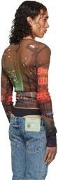 Jean Paul Gaultier Brown Shayne Oliver Edition Long Sleeve T-Shirt