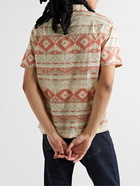 RRL - Convertible-Collar Printed Cotton-Seersucker Shirt - Neutrals