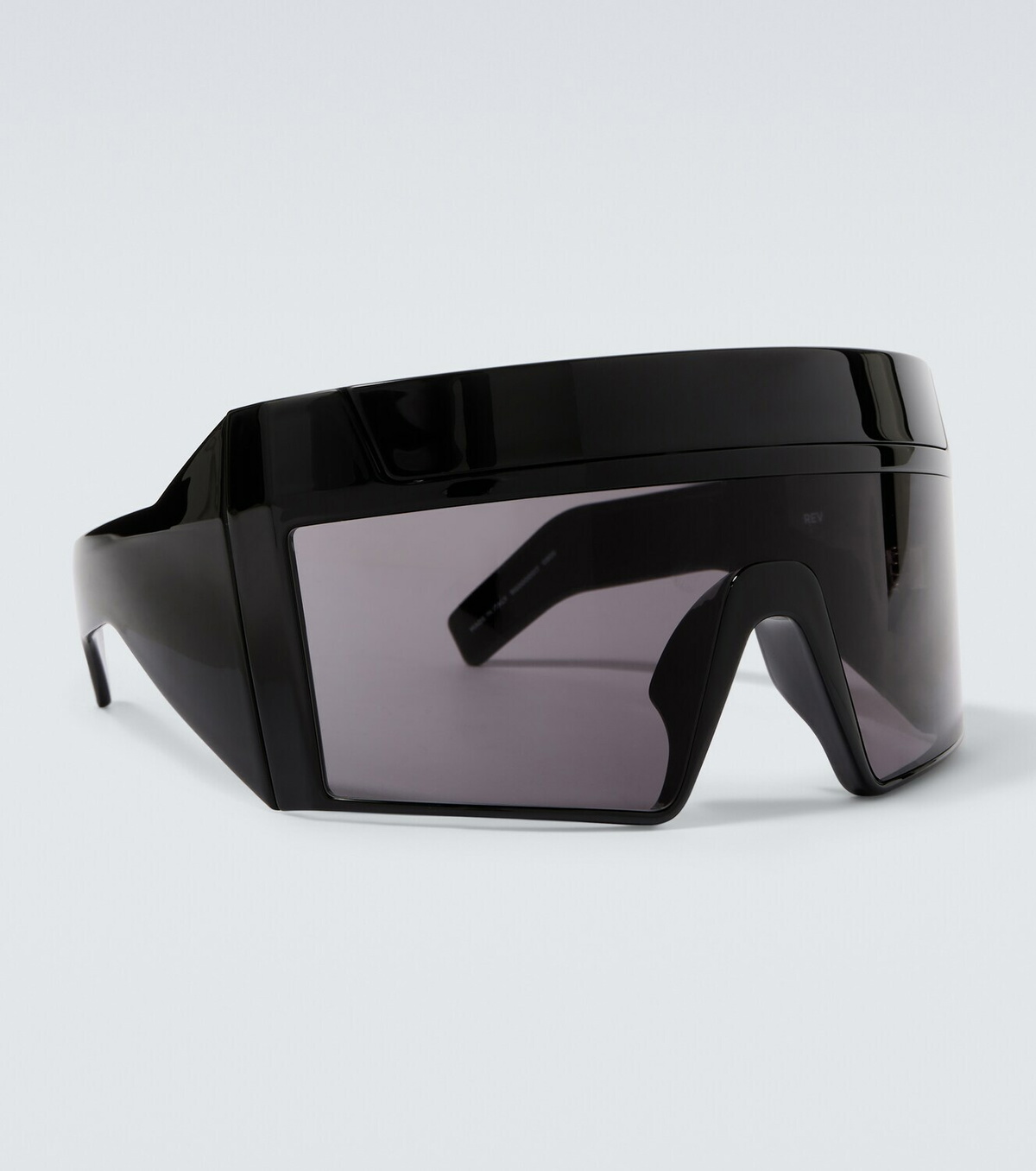 Rick Owens Rev Shiny shield sunglasses