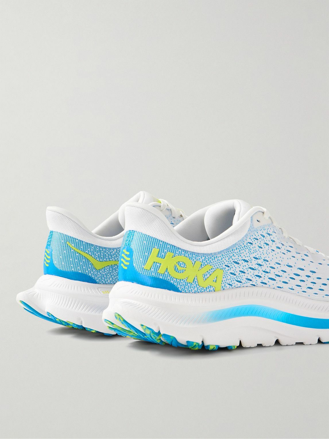 Hoka One One - Kawana Rubber-Trimmed Mesh Running Sneakers - Blue Hoka ...