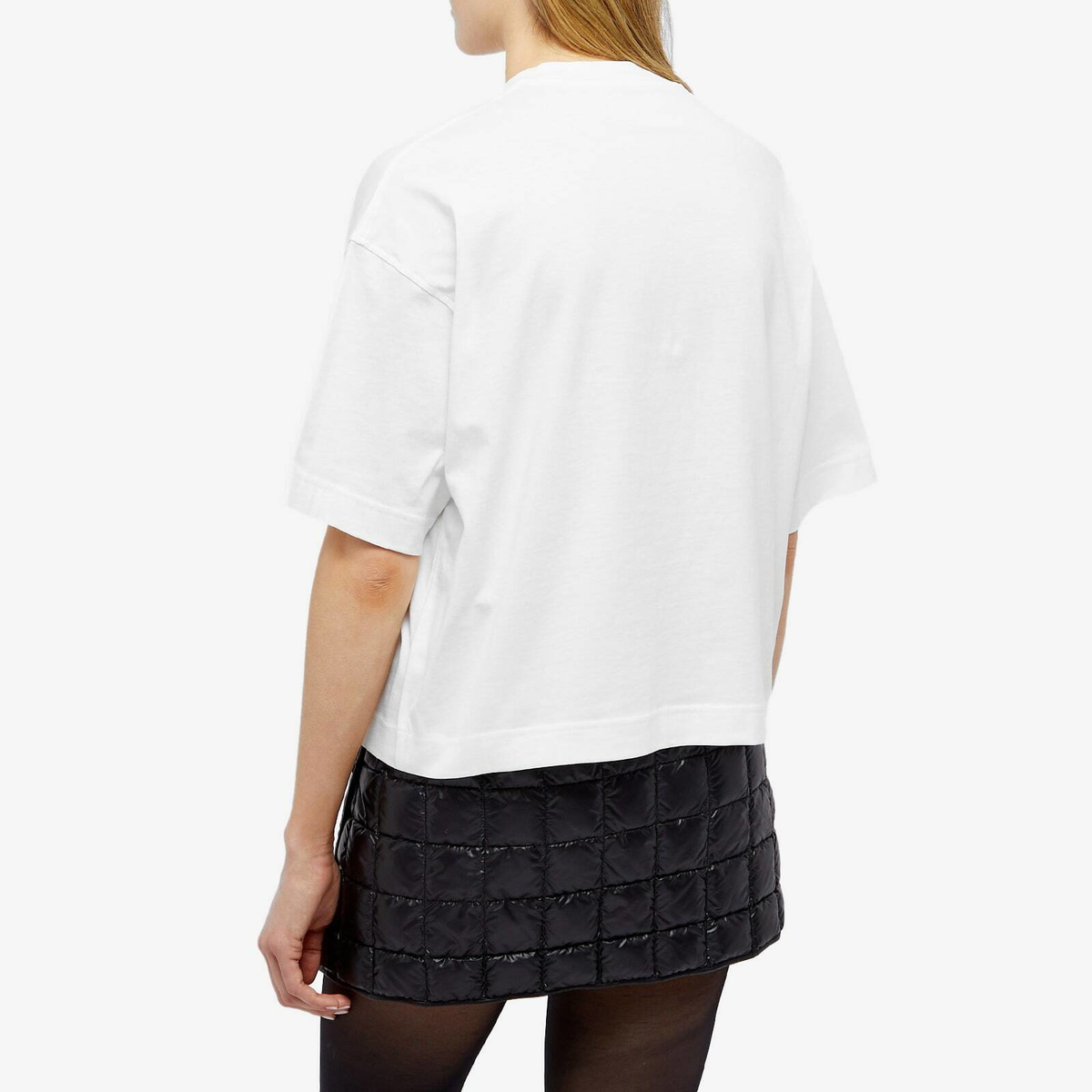 Moncler Women's Rainbow Logo T-Shirt in White Moncler