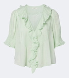 Dôen Henri ruffled cotton top
