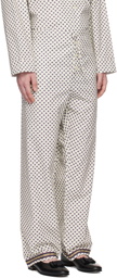 Bode Off-White Petit Motifs Pyjama Pants