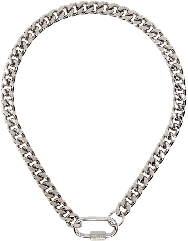 Photo: IN GOLD WE TRUST PARIS Silver Curb Chain Necklace