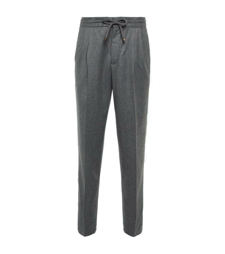 Photo: Brunello Cucinelli Virgin wool tapered pants