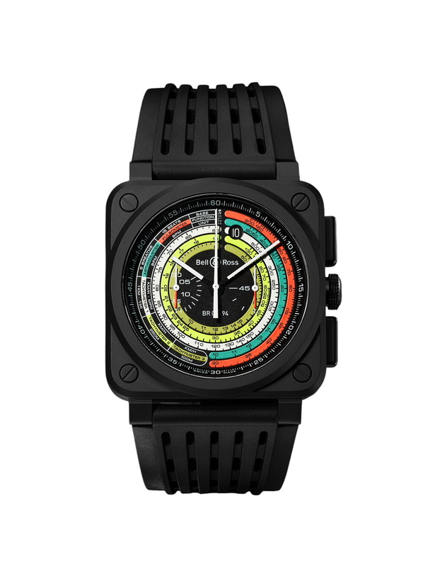 Photo: Bell & Ross - BR 03-94 Multimeter Limited Edition Automatic 42mm Ceramic and Rubber Watch, Ref. No. BR0394-SW-CE/SRB