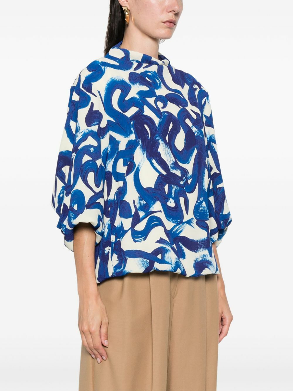 Dries Van Noten Orange Purple Shirts & Blouses
