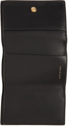 Marni Black Saffiano Leather Trifold Wallet