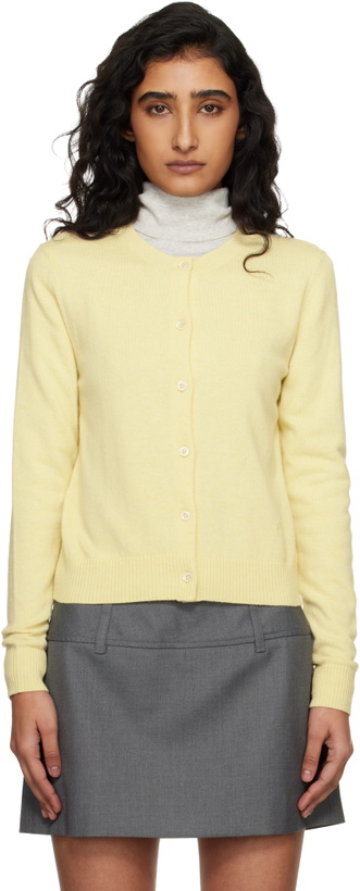 Photo: Dunst Yellow Essential Crewneck Knit Cardigan