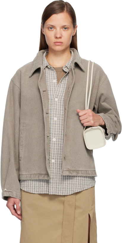 Photo: mfpen Beige Painters Denim Jacket