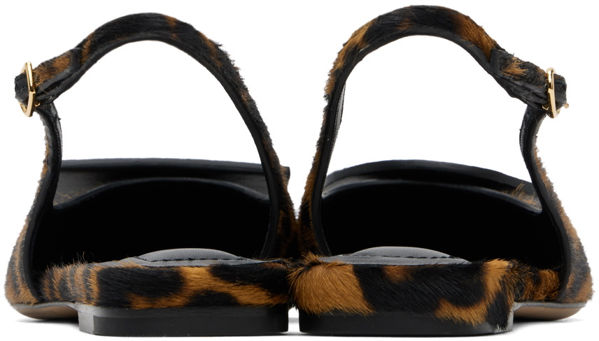 JACQUEMUS Brown & Black Les Sculptures 'Les slingbacks Duelo plates' Flats