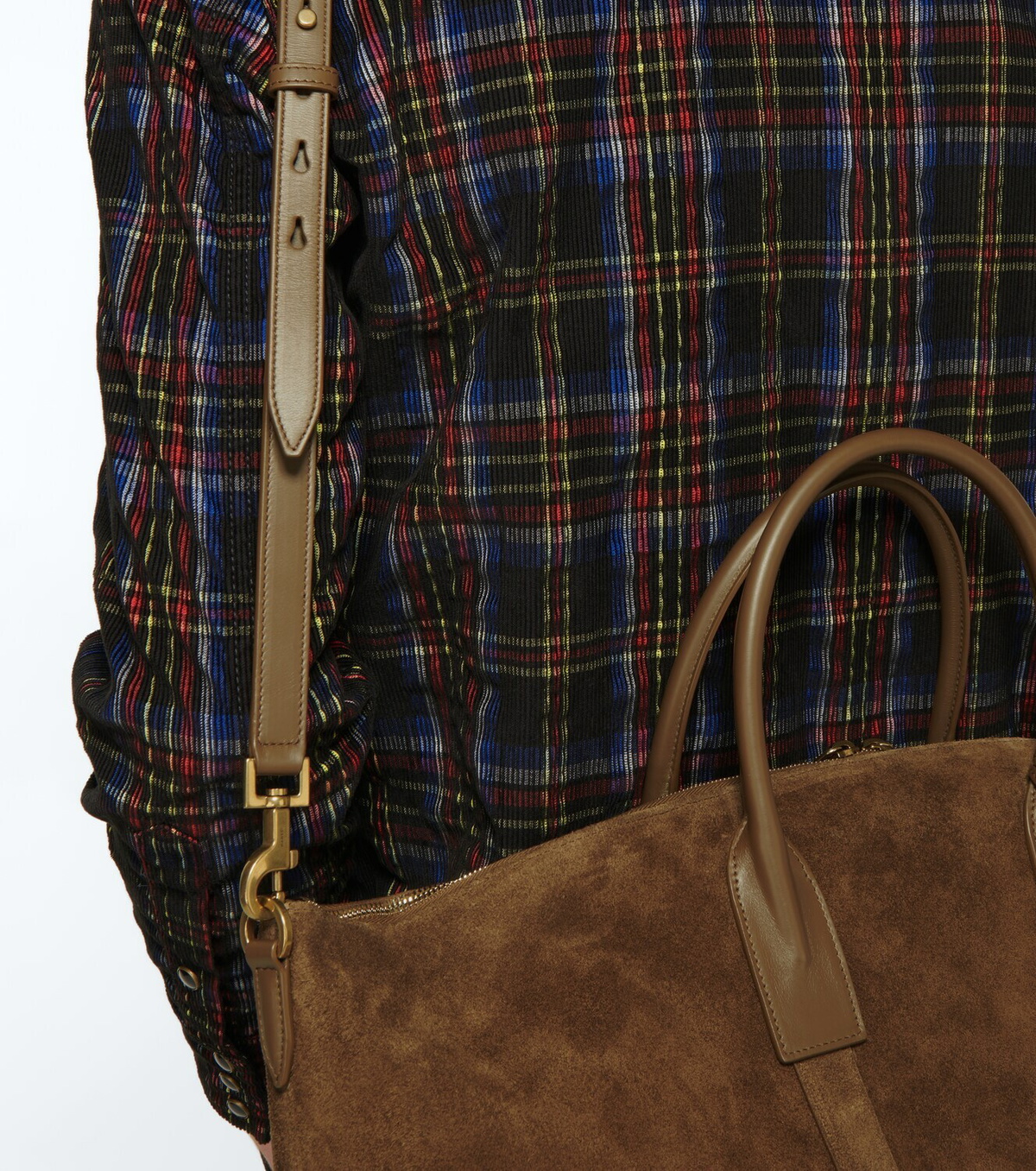 Saint Laurent Giant suede bowling bag