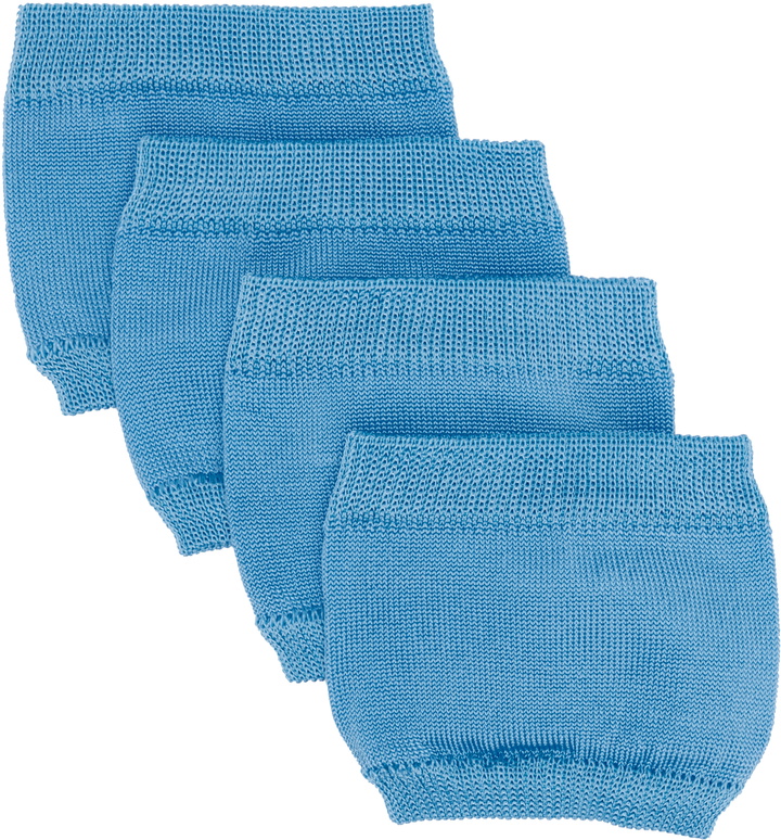 Photo: Swedish Stockings SSENSE Exclusive Two-Pack Blue Little Sandal Liner Socks