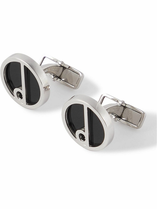 Photo: Dunhill - D Series Silver and Enamel Cufflinks