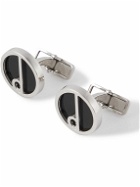 Dunhill - D Series Silver and Enamel Cufflinks