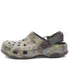 Crocs Classic Marbled Clog in Cork/Multi