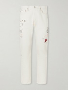 Polo Ralph Lauren - Straight-Leg Printed Cotton-Twill Trousers - White