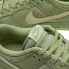 Nike Men's Dunk Low Retro Premium Sneakers in Oil Green/Olive Aura