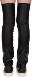 Rick Owens Black Flared Boots