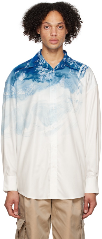 Photo: Feng Chen Wang Blue & White Painting Shirt