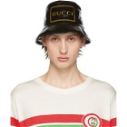 Gucci Black Montecarlo Crystal Bucket Hat