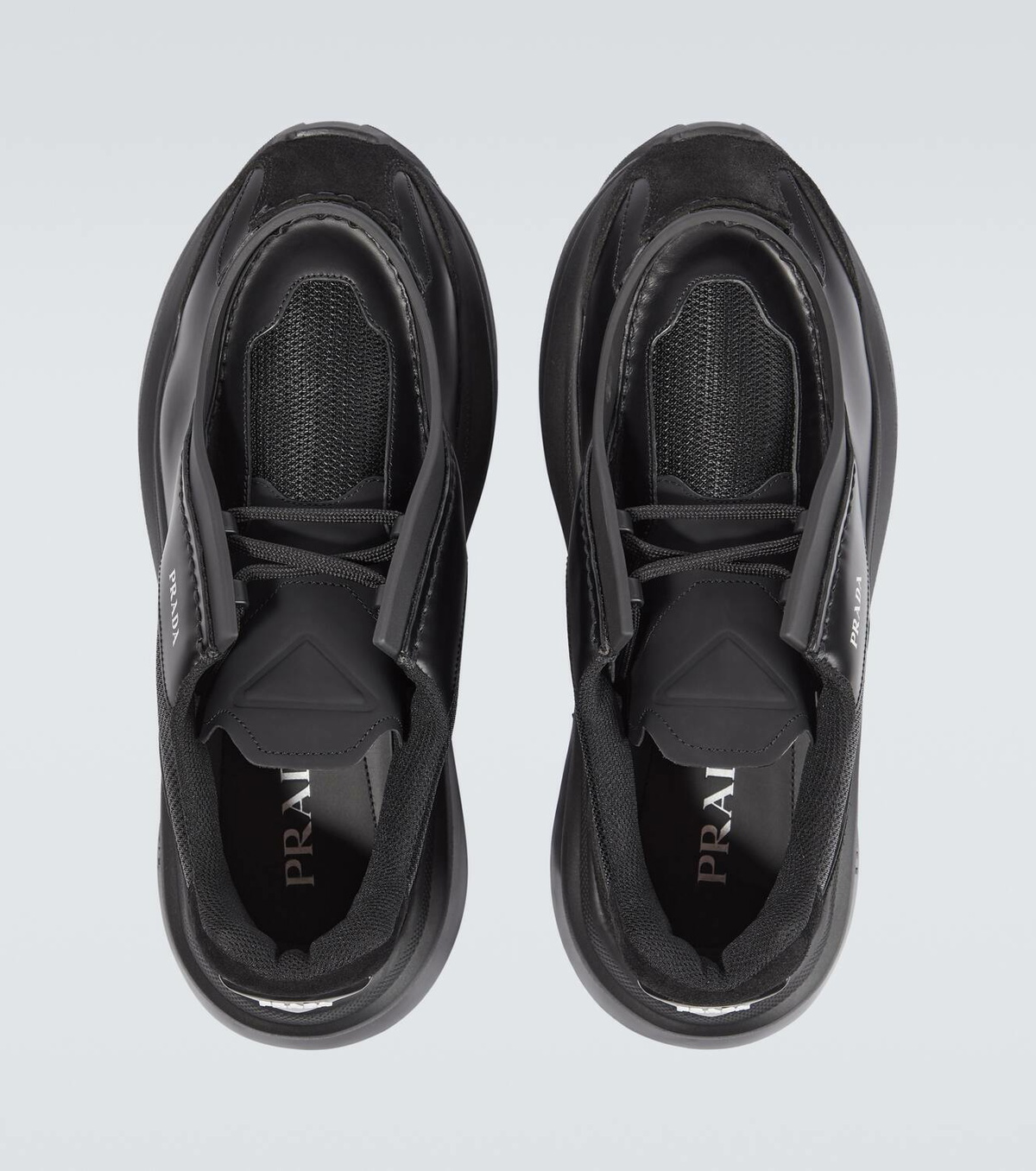 Prada Systeme leather sneakers Prada