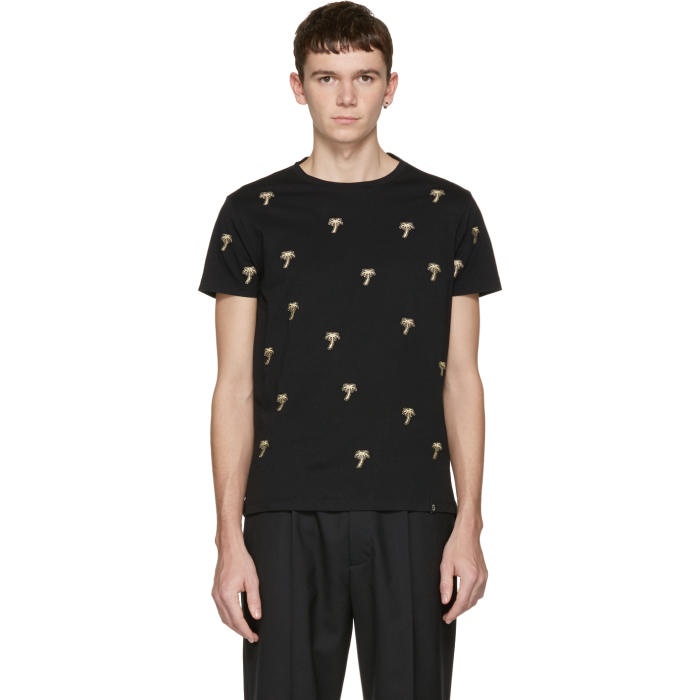Photo: Marc Jacobs Black Embroidered Palm Trees T-Shirt