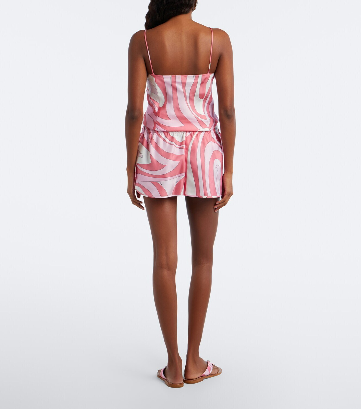 Pucci Marmo silk twill shorts