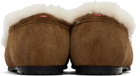 Aeyde Brown Jasper Shearling Loafers